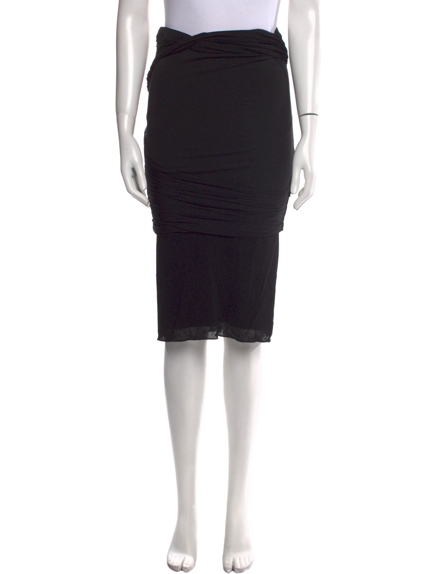 Tom Ford Pleated Accents Knee-Length Skirt