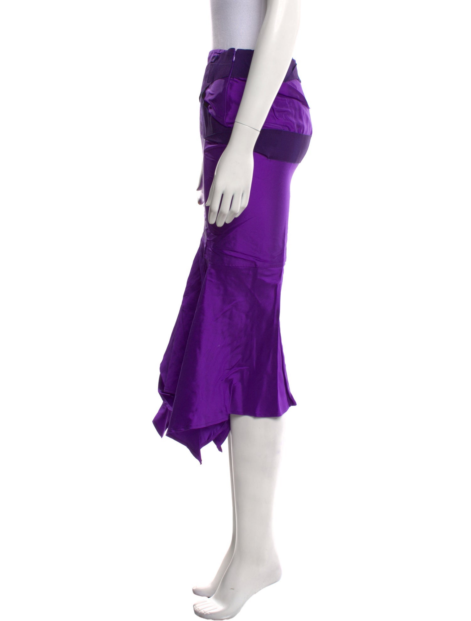 Tom Ford Satin Midi Length Skirt