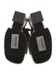 Tom Ford Velvet Printed T-Strap Sandals