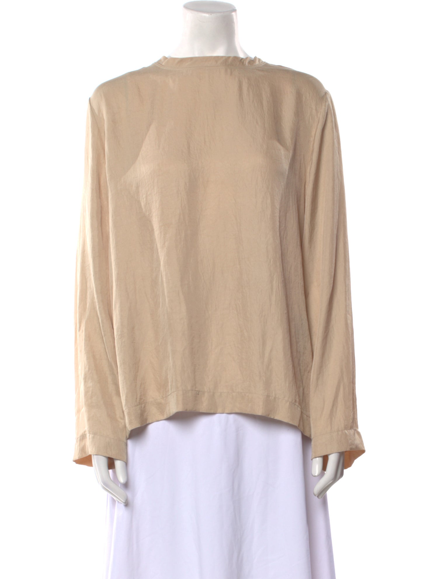 Tom Ford Bateau Neckline Long Sleeve Blouse