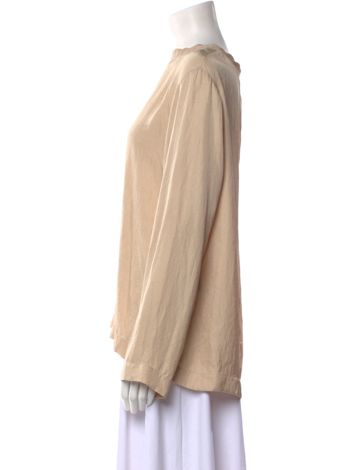 Tom Ford Bateau Neckline Long Sleeve Blouse