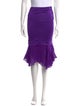 Tom Ford Ruffle Embellishment Knee-Length Skirt