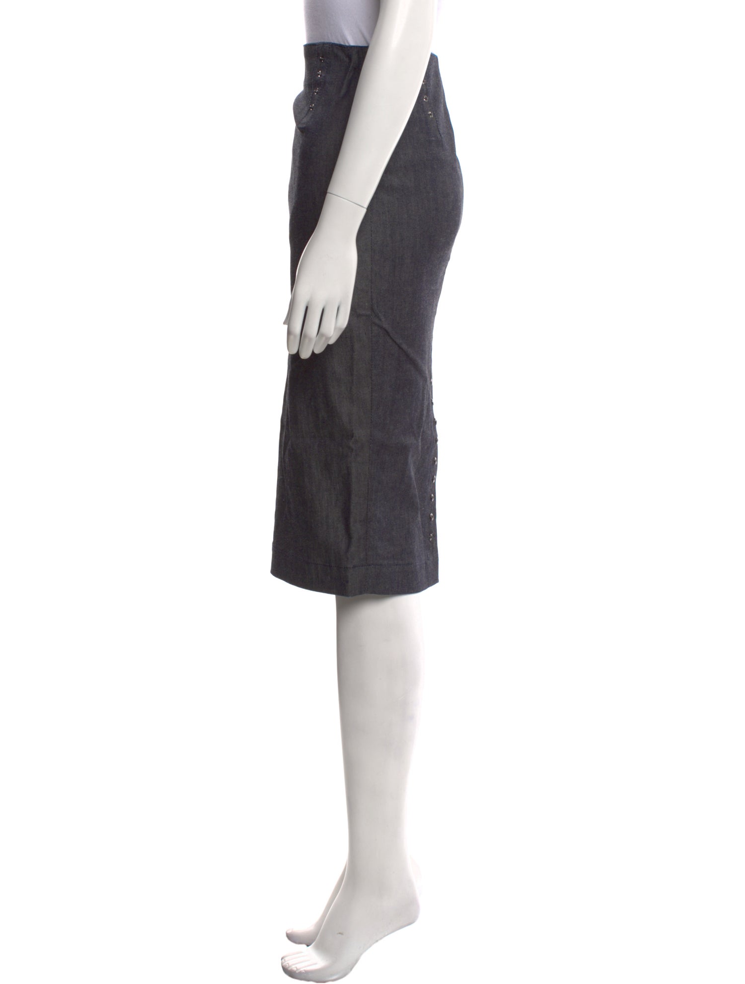 Tom Ford Studded Accents Knee-Length Skirt