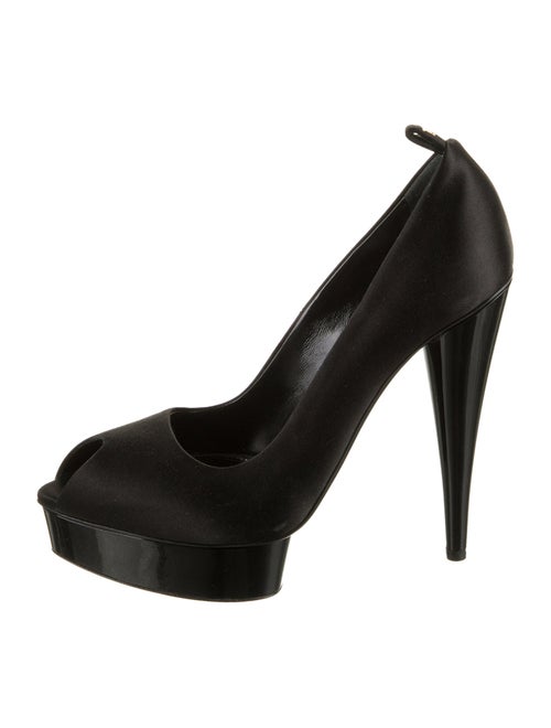 Tom Ford Satin Cutout Accent Pumps