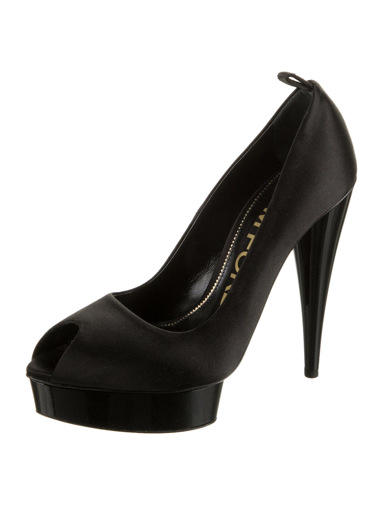Tom Ford Satin Cutout Accent Pumps