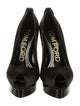Tom Ford Satin Cutout Accent Pumps
