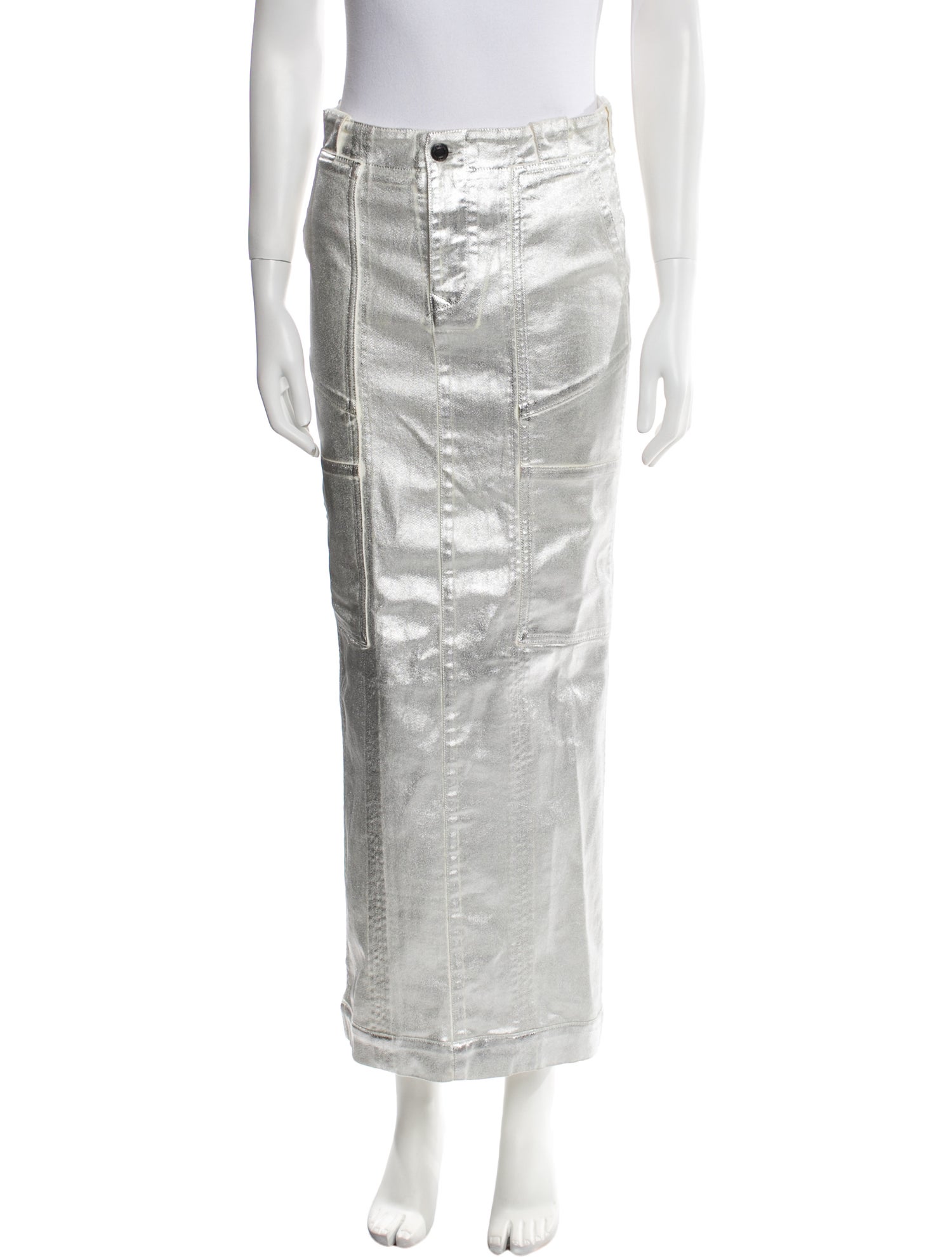 Tom Ford Glitter Accents Midi Length Skirt