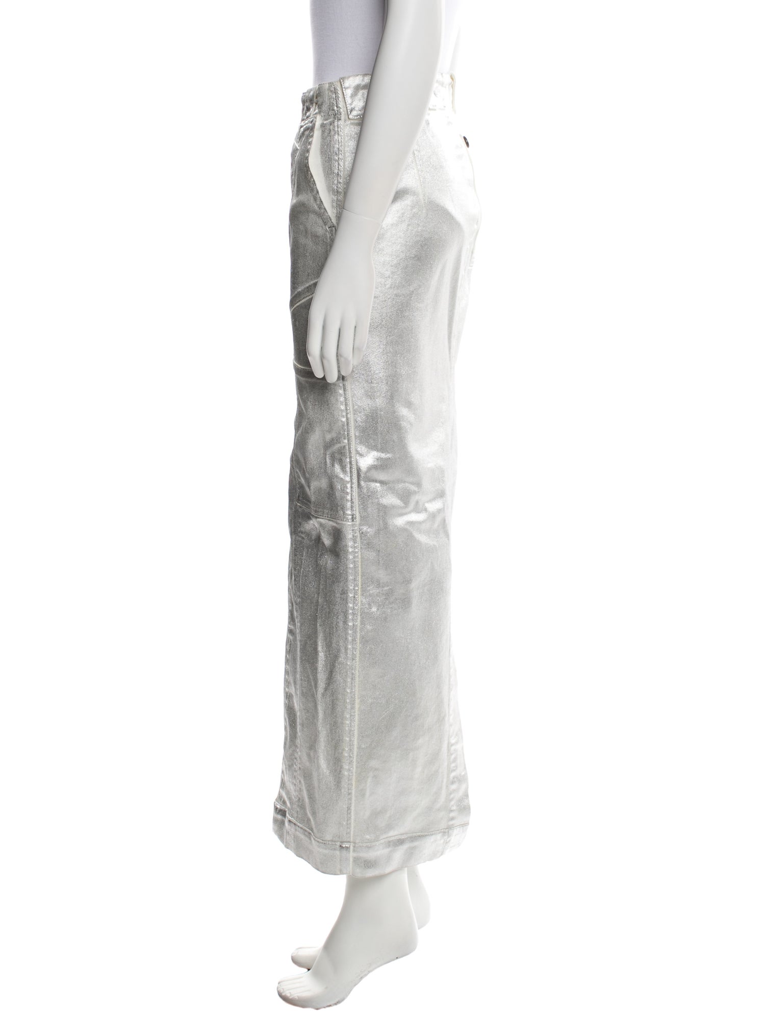 Tom Ford Glitter Accents Midi Length Skirt