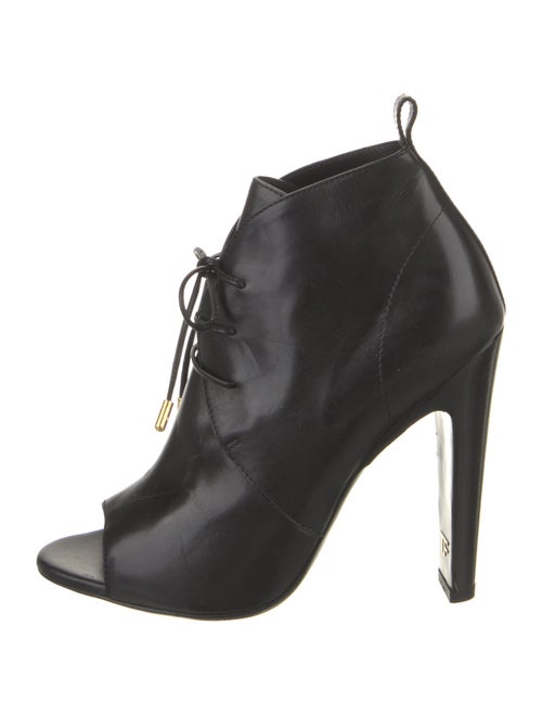 Tom Ford Leather Cutout Accent Lace-Up Boots