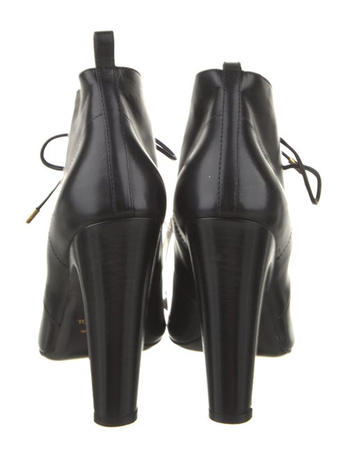 Tom Ford Leather Cutout Accent Lace-Up Boots