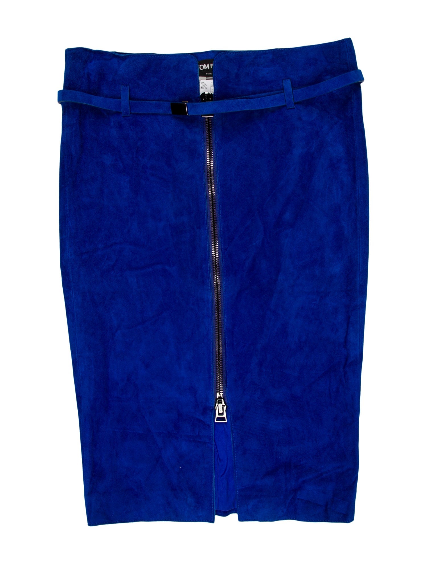 Tom Ford Raw-Edge Trim Knee-Length Skirt