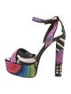 Tom Ford Satin Printed Sandals