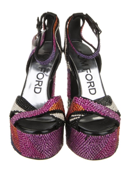 Tom Ford Satin Printed Sandals