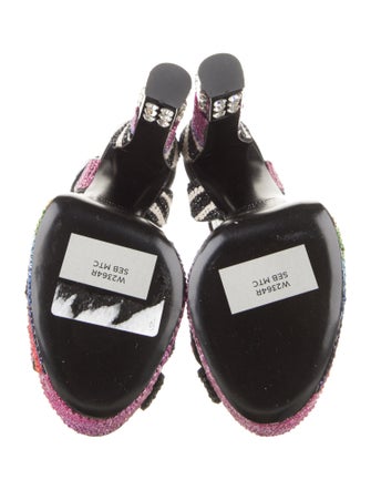 Tom Ford Satin Printed Sandals