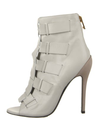 Tom Ford Leather Cutout Accent Boots