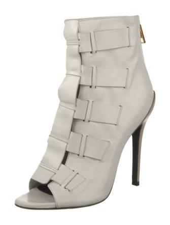 Tom Ford Leather Cutout Accent Boots
