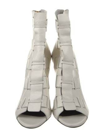Tom Ford Leather Cutout Accent Boots
