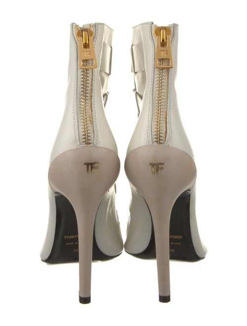 Tom Ford Leather Cutout Accent Boots