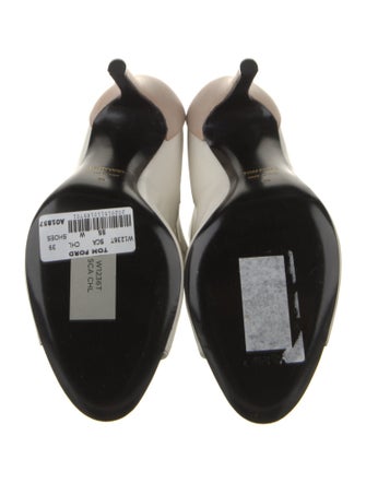 Tom Ford Leather Cutout Accent Boots