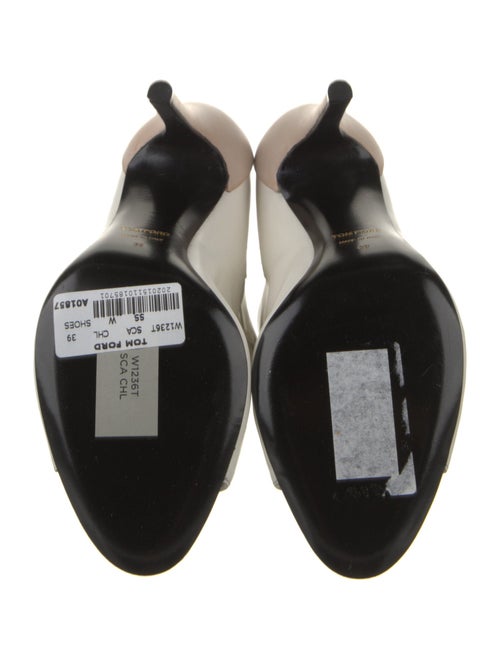 Tom Ford Leather Cutout Accent Boots