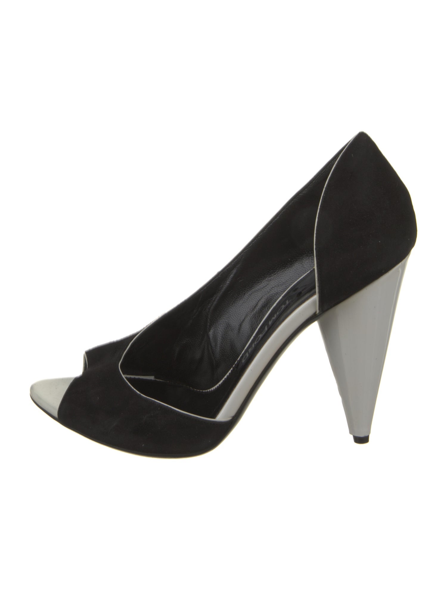 Tom Ford Suede Colorblock Pattern Pumps