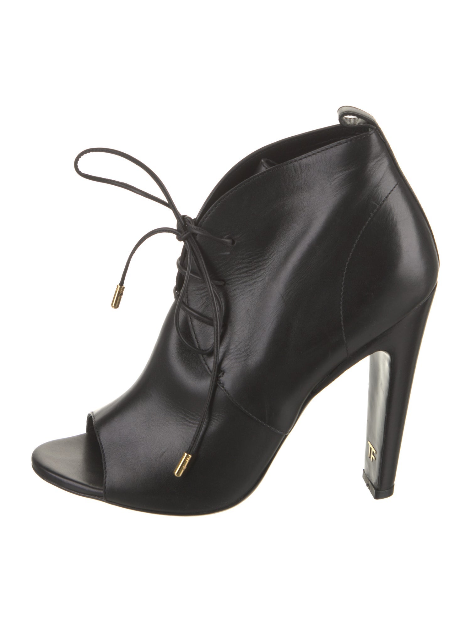 Tom Ford Leather Cutout Accent Pumps