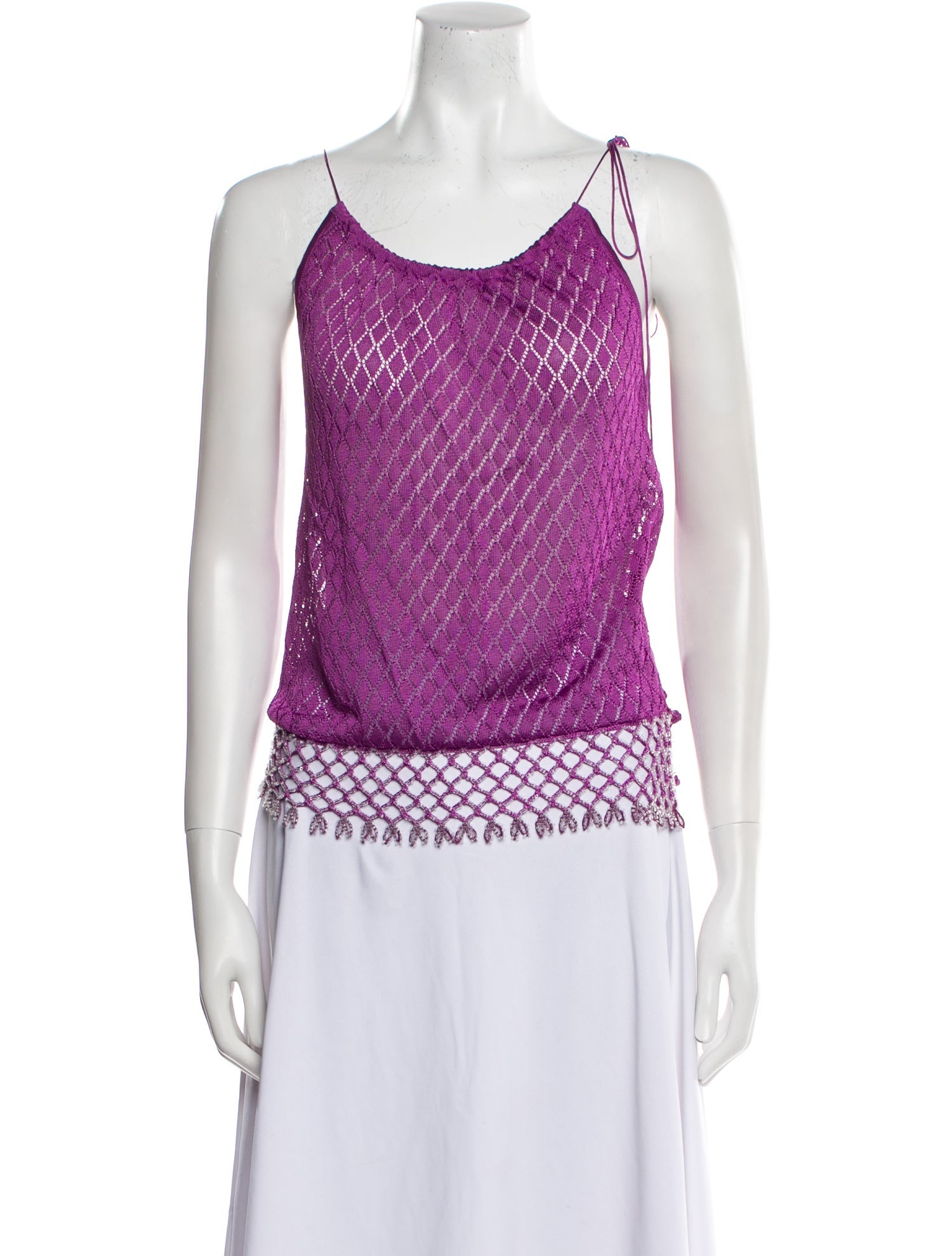 Tom Ford Printed Scoop Neck Top