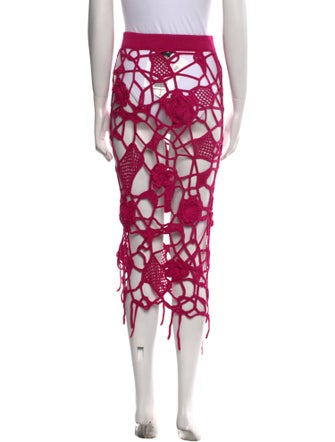 Tom Ford Patterned Midi Length Skirt