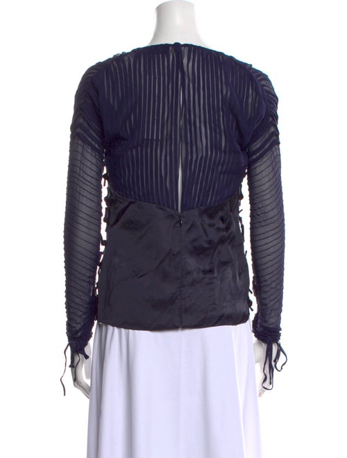 Tom Ford Satin Bateau Neckline Top