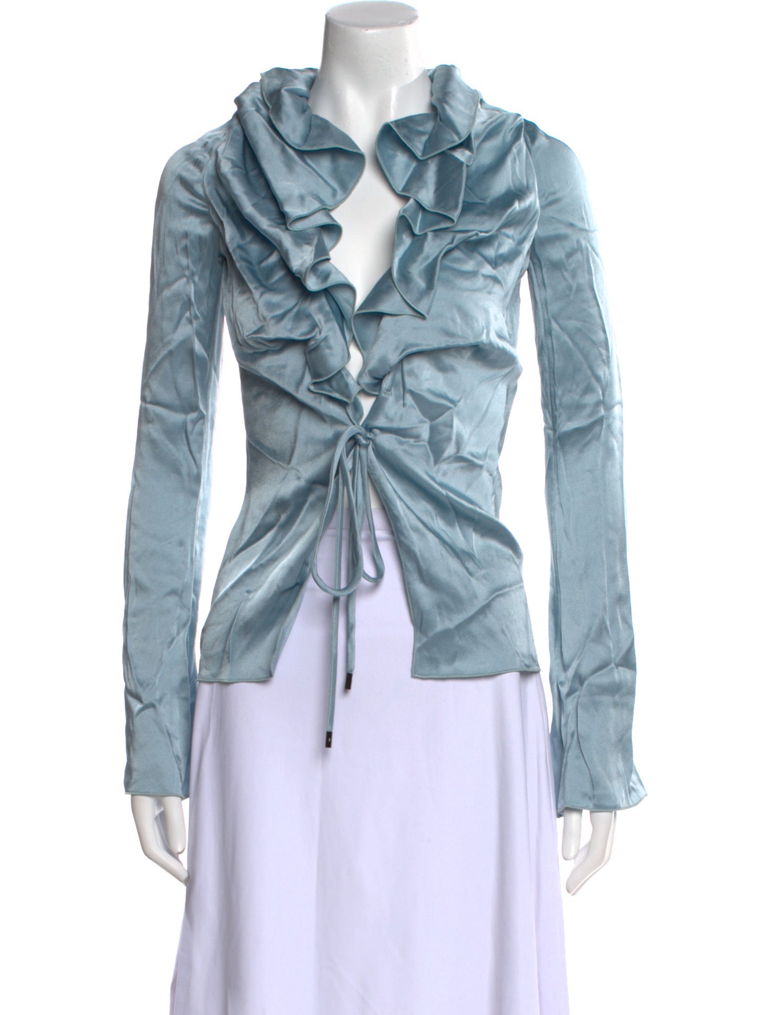 Tom Ford V-Neck Long Sleeve Blouse