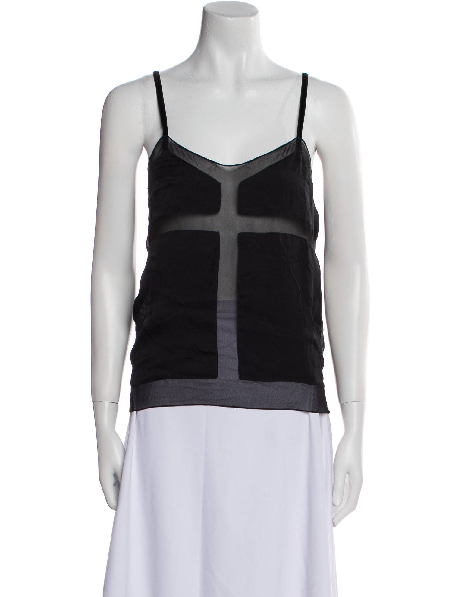 Tom Ford Silk Square Neckline Top
