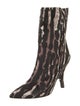 Tom Ford Ponyhair Animal Print Sock Boots