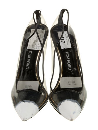 Tom Ford PVC Leather Trim Embellishment Pumps
