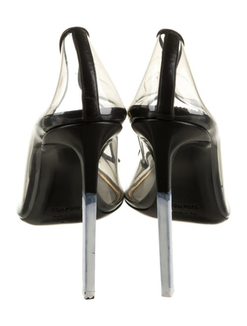 Tom Ford PVC Leather Trim Embellishment Pumps