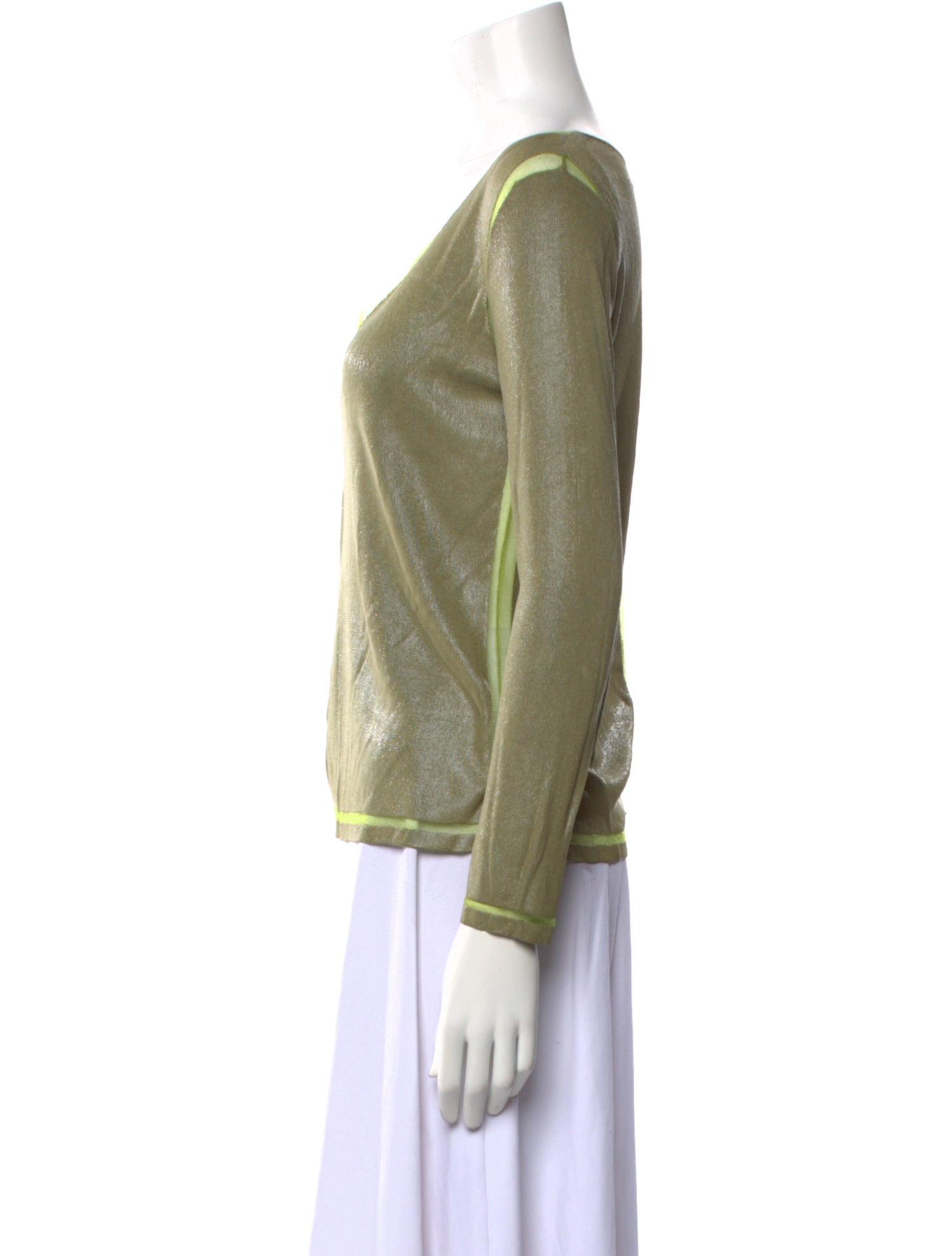 Tom Ford V-Neck Long Sleeve Blouse