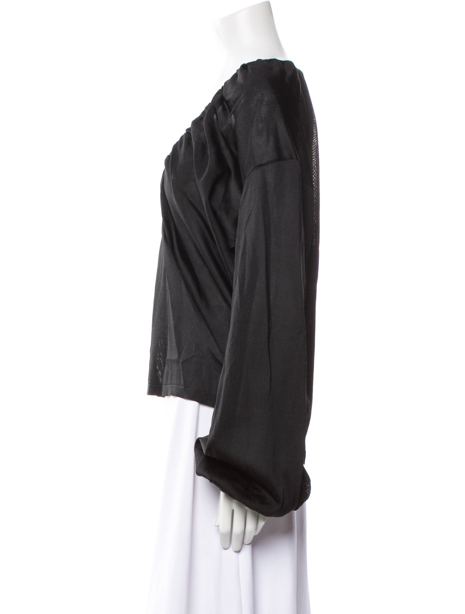 Tom Ford V-Neck Long Sleeve Blouse