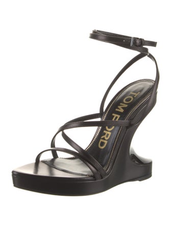 Tom Ford Leather Slingback Sandals