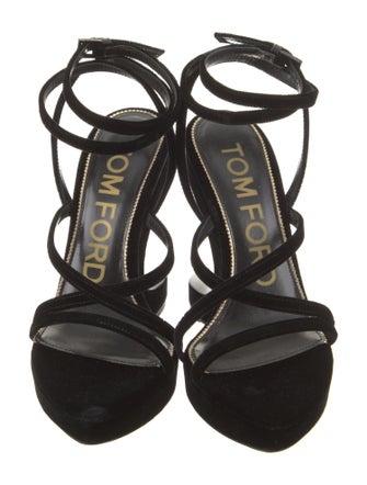 Tom Ford Velvet Slingback Sandals