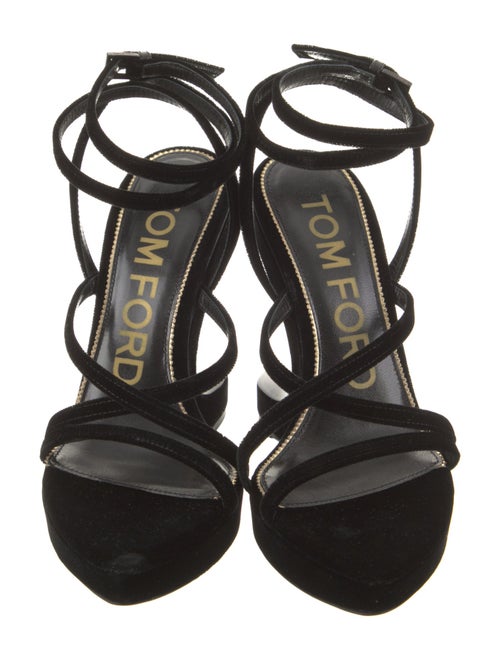 Tom Ford Velvet Slingback Sandals