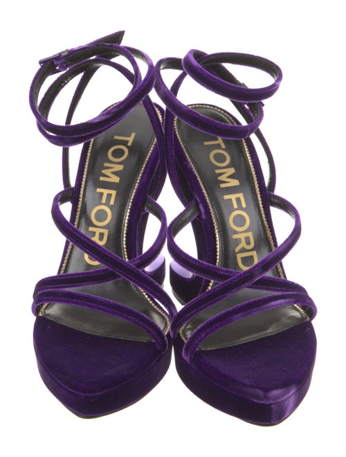 Tom Ford Velvet Slingback Sandals