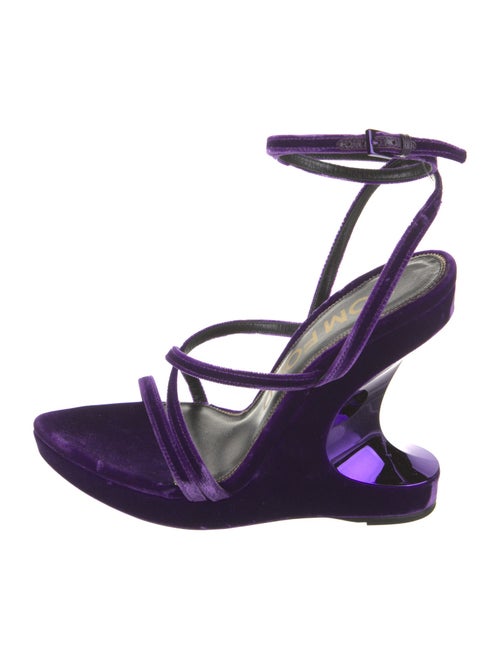 Tom Ford Velvet Slingback Sandals