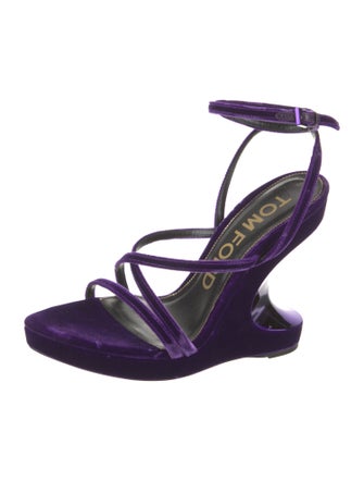 Tom Ford Velvet Slingback Sandals