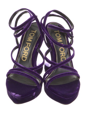 Tom Ford Velvet Slingback Sandals