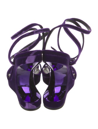 Tom Ford Velvet Slingback Sandals