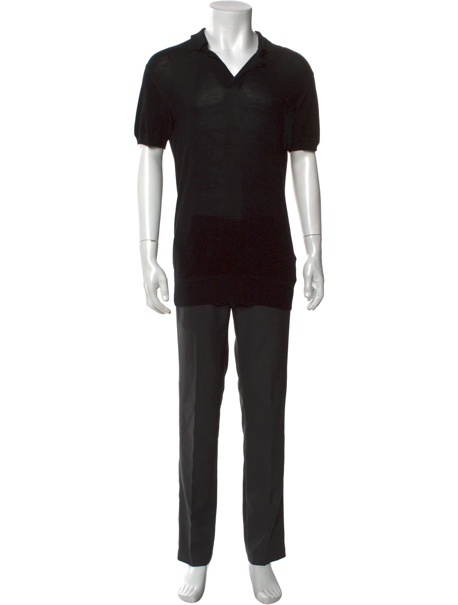 Tom Ford Collar Short Sleeve Polo Shirt