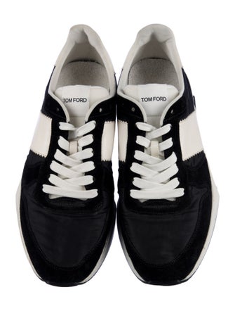 Tom Ford Suede Printed Athletic Sneakers