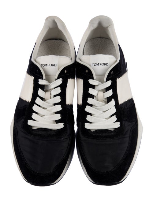 Tom Ford Suede Printed Athletic Sneakers