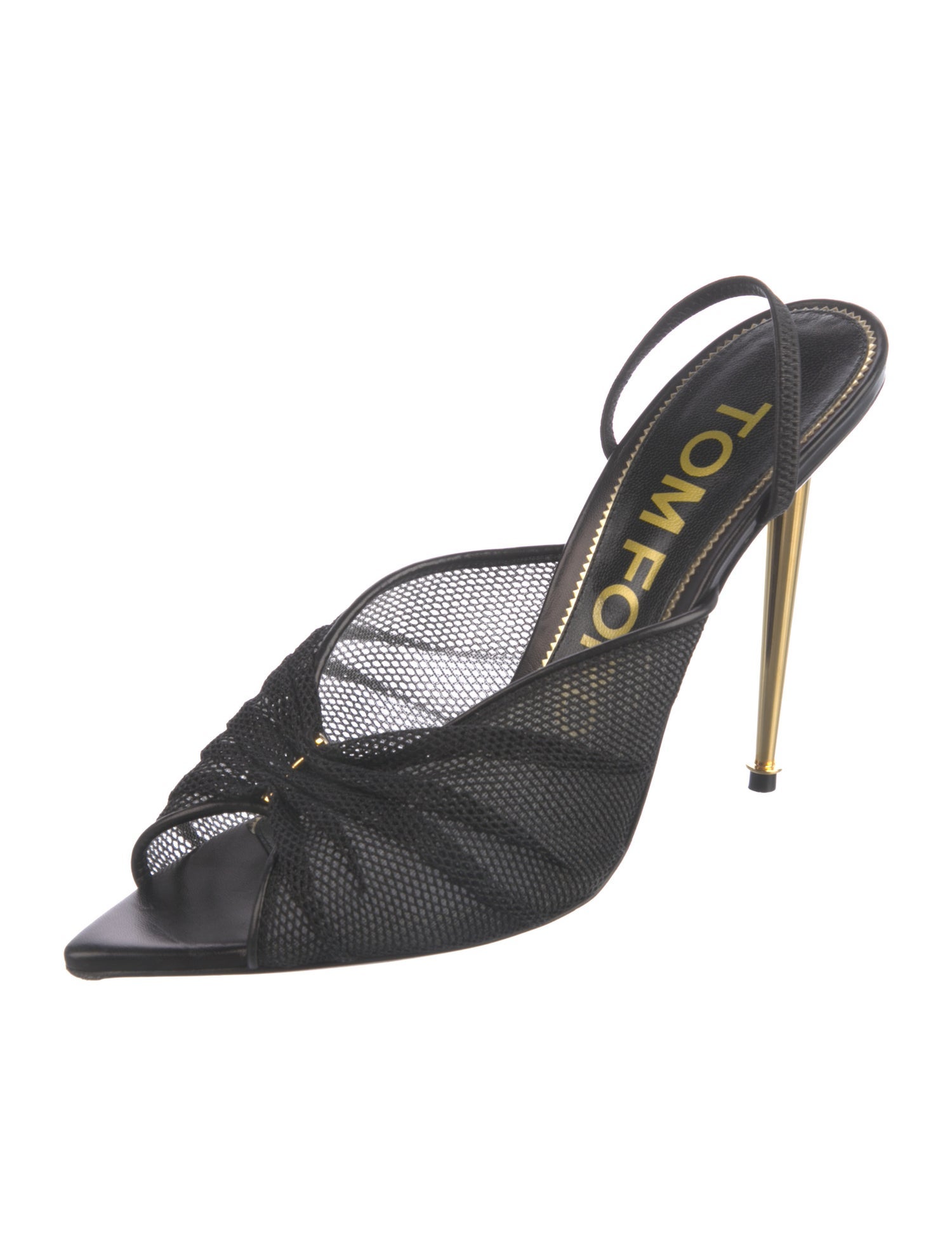 Tom Ford Mesh Mesh Accents Slingback Sandals