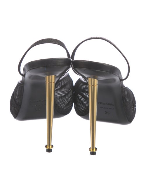 Tom Ford Mesh Mesh Accents Slingback Sandals