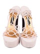 Tom Ford Suede Leather Trim Embellishment T-Strap Sandals